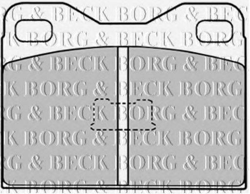 BORG & BECK BBP1006 Комплект гальмівних колодок, дискове гальмо