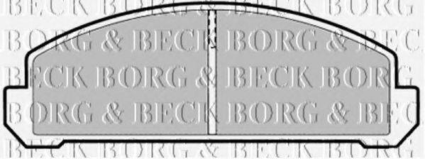 BORG & BECK BBP1289 Комплект гальмівних колодок, дискове гальмо