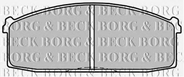BORG & BECK BBP1300 Комплект гальмівних колодок, дискове гальмо