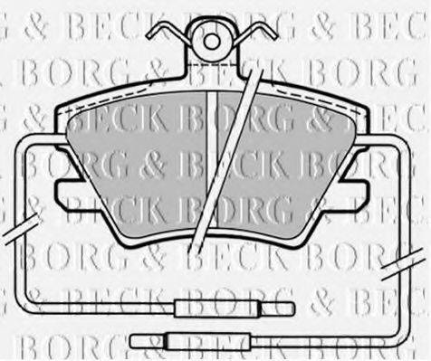 BORG & BECK BBP1319 Комплект гальмівних колодок, дискове гальмо