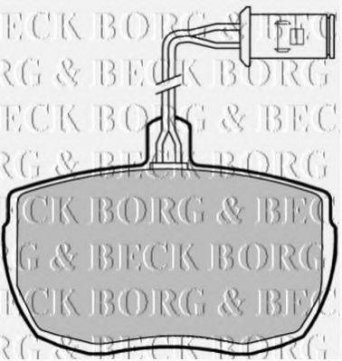 BORG & BECK BBP1320 Комплект гальмівних колодок, дискове гальмо