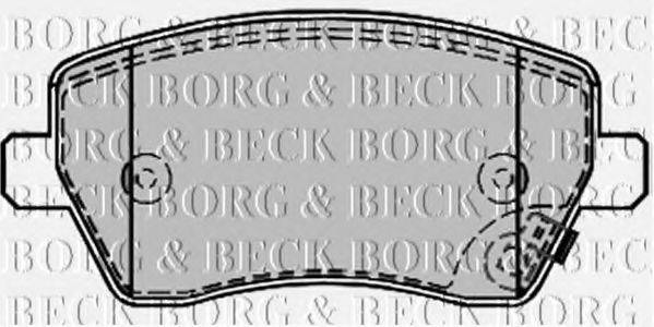 BORG & BECK BBP2169 Комплект гальмівних колодок, дискове гальмо