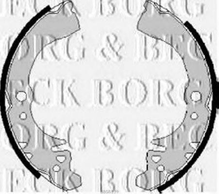 BORG & BECK BBS6139 Комплект гальмівних колодок