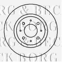 BORG & BECK BBD5037 гальмівний диск