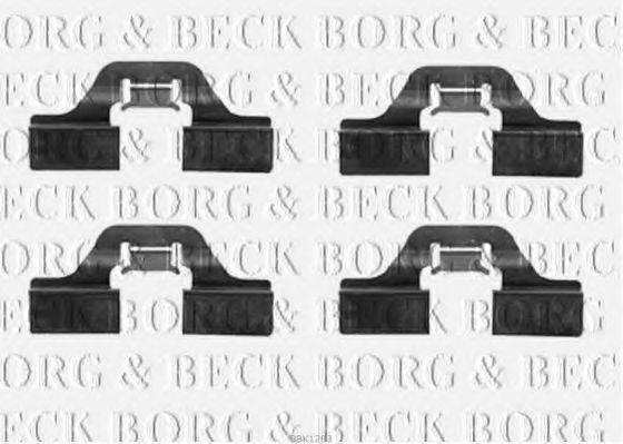 BORG & BECK BBK1203 Комплектующие, колодки дискового тормоза