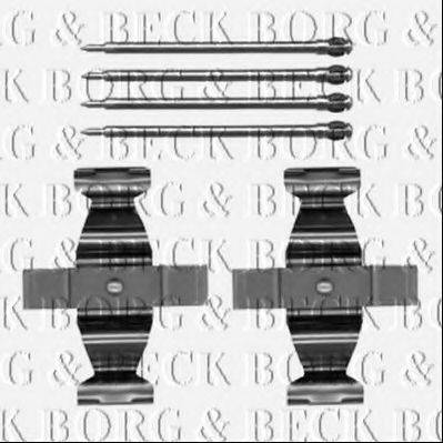 BORG & BECK BBK1482 Комплектуючі, колодки дискового гальма