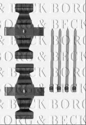 BORG & BECK BBK1511 Комплектуючі, колодки дискового гальма