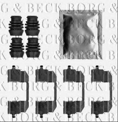 BORG & BECK BBK1524 Комплектуючі, колодки дискового гальма