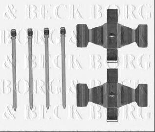 BORG & BECK BBK1570 Комплектуючі, колодки дискового гальма
