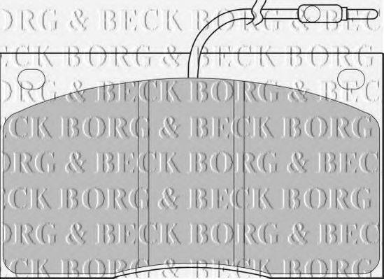 BORG & BECK BBP1065 Комплект гальмівних колодок, дискове гальмо