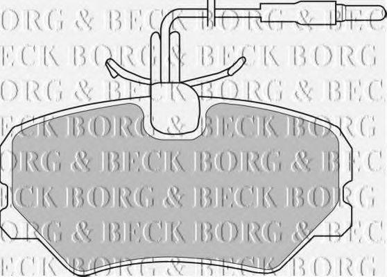 BORG & BECK BBP1105 Комплект гальмівних колодок, дискове гальмо