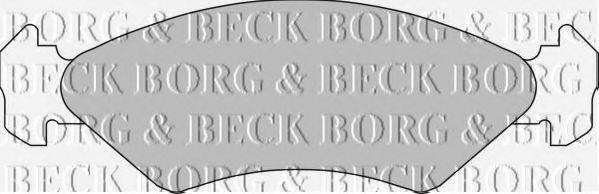 BORG & BECK BBP1112 Комплект гальмівних колодок, дискове гальмо
