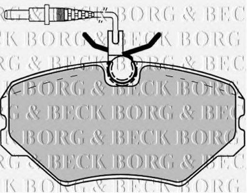 BORG & BECK BBP1137 Комплект гальмівних колодок, дискове гальмо