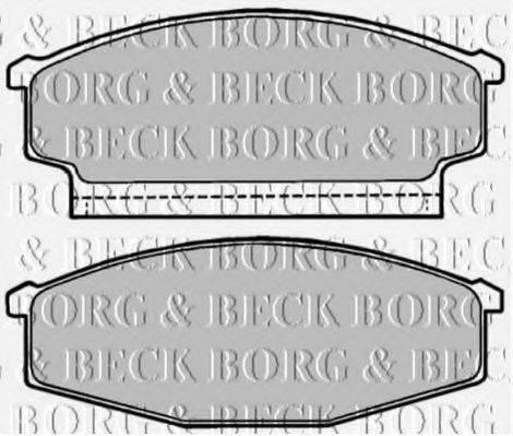 BORG & BECK BBP1167 Комплект гальмівних колодок, дискове гальмо