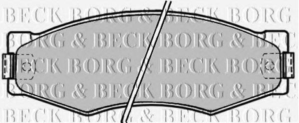 BORG & BECK BBP1180 Комплект гальмівних колодок, дискове гальмо