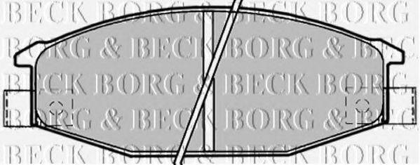 BORG & BECK BBP1192 Комплект гальмівних колодок, дискове гальмо
