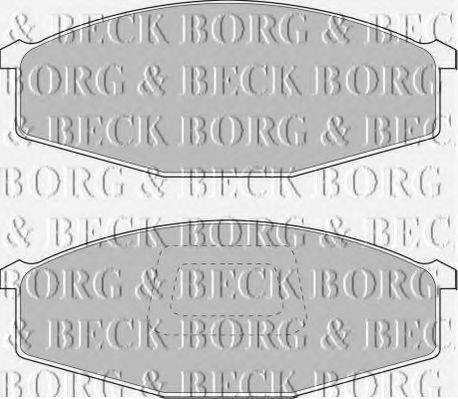 BORG & BECK BBP1214 Комплект тормозных колодок, дисковый тормоз