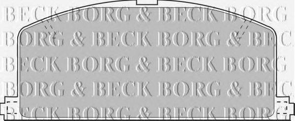 BORG & BECK BBP1267 Комплект гальмівних колодок, дискове гальмо