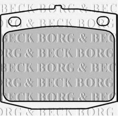 BORG & BECK BBP1288 Комплект гальмівних колодок, дискове гальмо