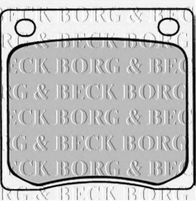 BORG & BECK BBP1296 Комплект гальмівних колодок, дискове гальмо