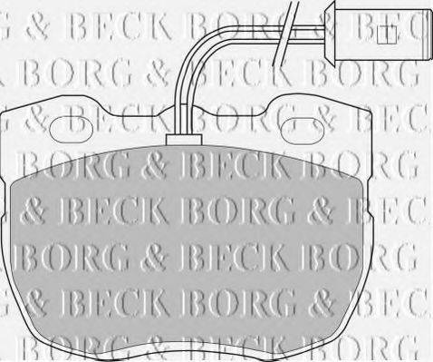 BORG & BECK BBP1327 Комплект гальмівних колодок, дискове гальмо