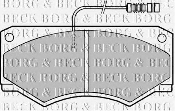 BORG & BECK BBP1335 Комплект гальмівних колодок, дискове гальмо