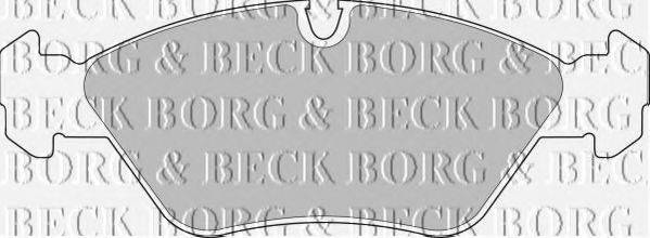 BORG & BECK BBP1412 Комплект гальмівних колодок, дискове гальмо