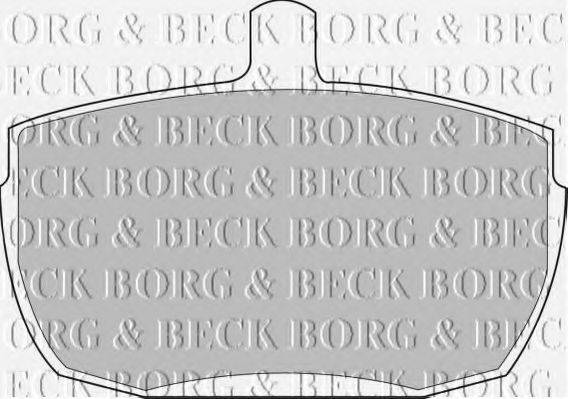BORG & BECK BBP1422 Комплект гальмівних колодок, дискове гальмо