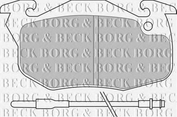 BORG & BECK BBP1425 Комплект гальмівних колодок, дискове гальмо