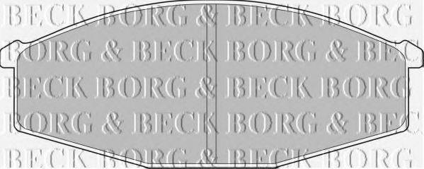 BORG & BECK BBP1497 Комплект гальмівних колодок, дискове гальмо