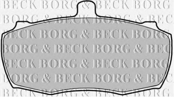 BORG & BECK BBP1519 Комплект гальмівних колодок, дискове гальмо