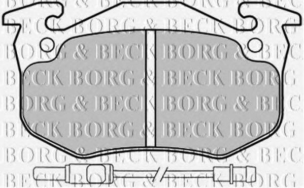 BORG & BECK BBP1525 Комплект гальмівних колодок, дискове гальмо