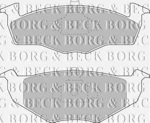 BORG & BECK BBP1555 Комплект гальмівних колодок, дискове гальмо