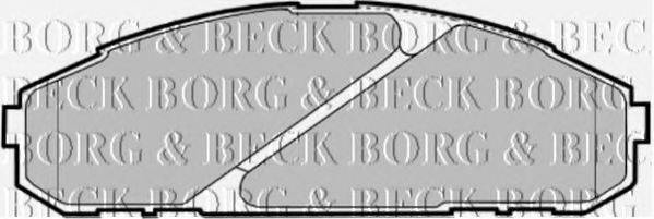 BORG & BECK BBP1585 Комплект гальмівних колодок, дискове гальмо