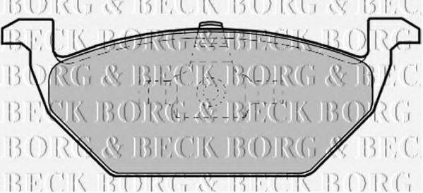 BORG & BECK BBP1619 Комплект гальмівних колодок, дискове гальмо
