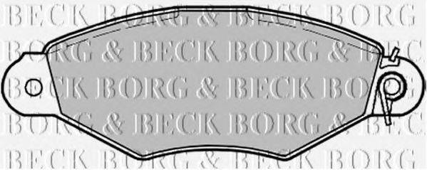 BORG & BECK BBP1622 Комплект гальмівних колодок, дискове гальмо