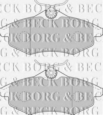 BORG & BECK BBP1727 Комплект гальмівних колодок, дискове гальмо