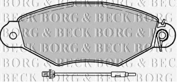 BORG & BECK BBP1729 Комплект гальмівних колодок, дискове гальмо
