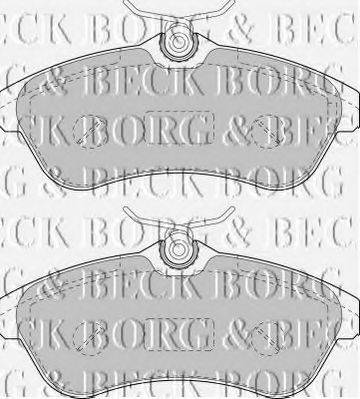 BORG & BECK BBP1735 Комплект гальмівних колодок, дискове гальмо
