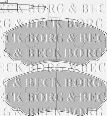 BORG & BECK BBP1736 Комплект гальмівних колодок, дискове гальмо