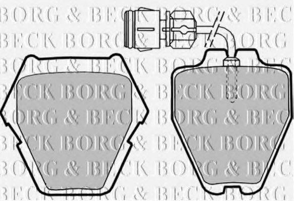 BORG & BECK BBP1780 Комплект гальмівних колодок, дискове гальмо