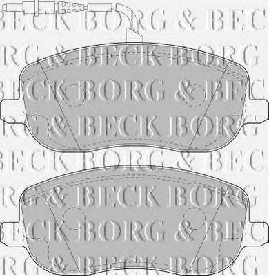 BORG & BECK BBP1826 Комплект гальмівних колодок, дискове гальмо