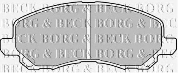 BORG & BECK BBP1831 Комплект гальмівних колодок, дискове гальмо