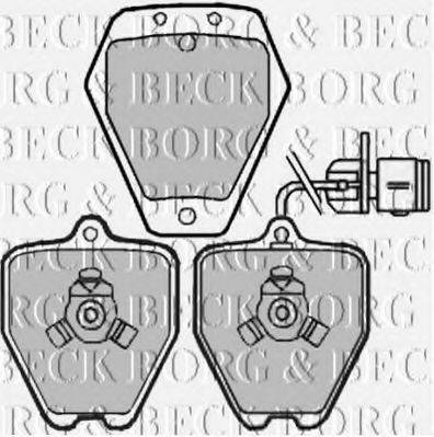 BORG & BECK BBP1944 Комплект гальмівних колодок, дискове гальмо