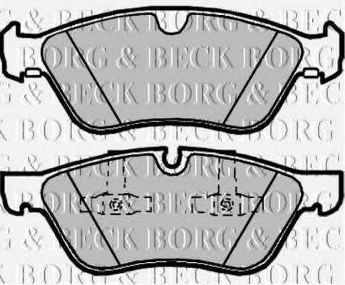BORG & BECK BBP2033 Комплект гальмівних колодок, дискове гальмо