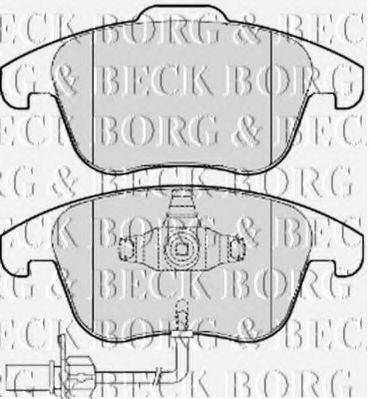 BORG & BECK BBP2052 Комплект гальмівних колодок, дискове гальмо