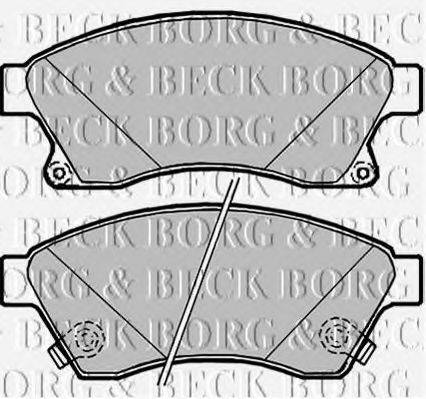 BORG & BECK BBP2090 Комплект гальмівних колодок, дискове гальмо