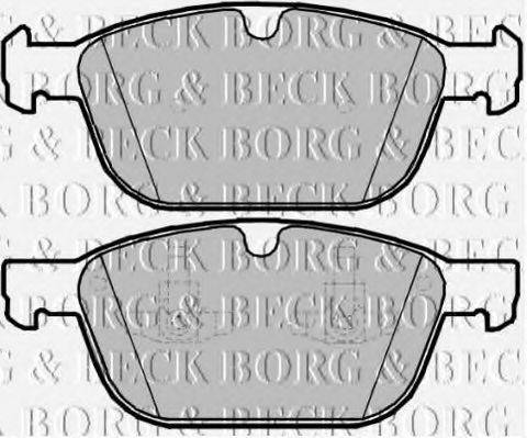 BORG & BECK BBP2093 Комплект гальмівних колодок, дискове гальмо