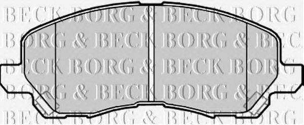 BORG & BECK BBP2173 Комплект гальмівних колодок, дискове гальмо
