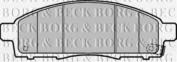 BORG & BECK BBP2189 Комплект гальмівних колодок, дискове гальмо